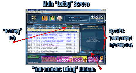 main lobby screen