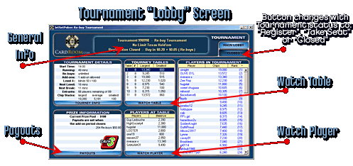 tournament lobby screen